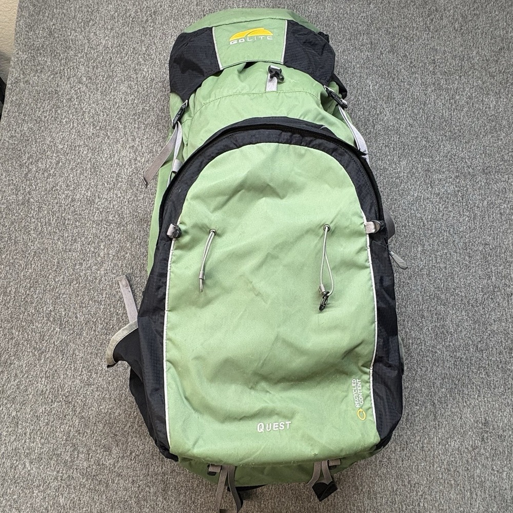 Vintage GoLite QUEST Hiking Backpack 50L Ultralight Green Hiking Internal Frame
